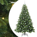vidaXL Mű karácsonyfa 300 LED-del állvánnyal Zöld 210 cm PE és PVC