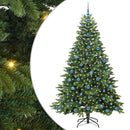 vidaXL Mű karácsonyfa 300 LED-del állvánnyal Zöld 210 cm PE és PVC