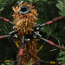 vidaXL Mű karácsonyfa 300 LED-del állvánnyal Zöld 240 cm PE és PVC