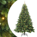 vidaXL Mű karácsonyfa 300 LED-del állvánnyal Zöld 240 cm PE és PVC