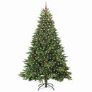vidaXL Mű karácsonyfa 300 LED-del állvánnyal Zöld 240 cm PE és PVC
