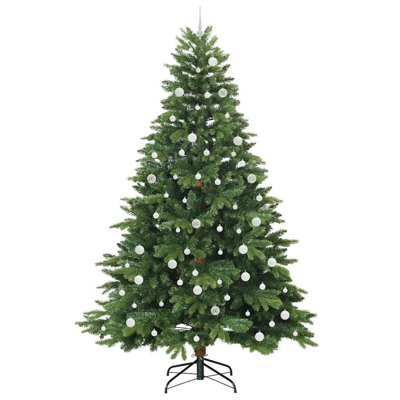 vidaXL Mű karácsonyfa 300 LED-del állvánnyal Zöld 240 cm PE és PVC