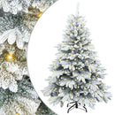 vidaXL Mű karácsonyfa 150 LED-del állvánnyal Fehér 120 cm PE és PVC