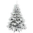 vidaXL Mű karácsonyfa 150 LED-del állvánnyal Fehér 120 cm PE és PVC