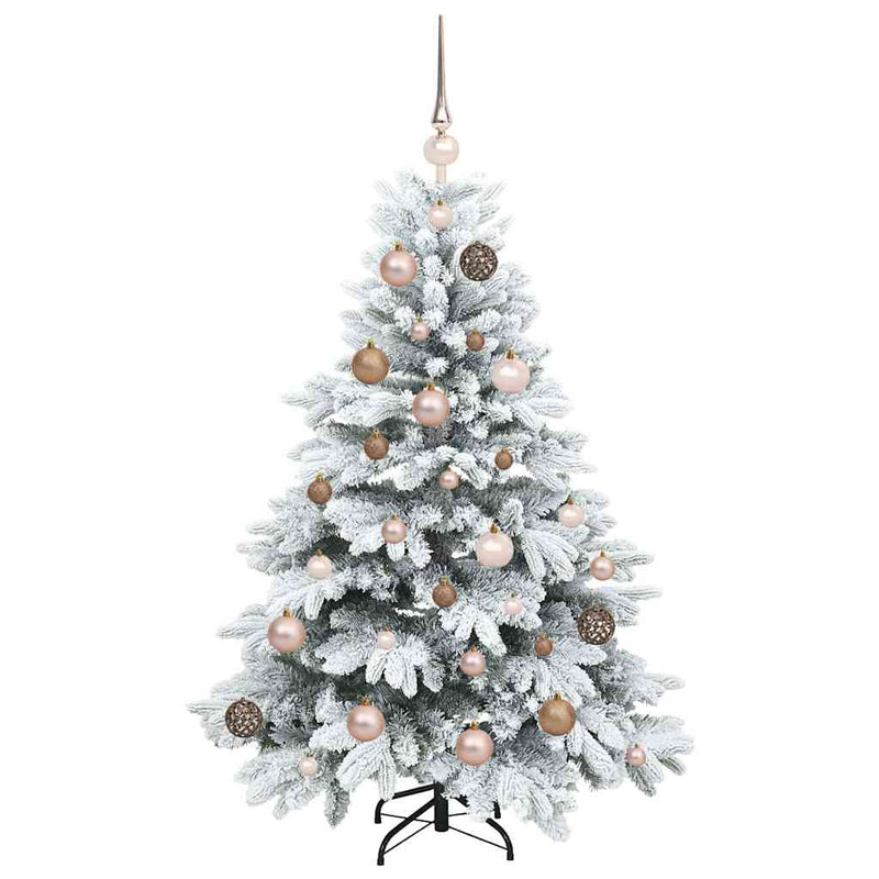 vidaXL Mű karácsonyfa 150 LED-del állvánnyal Zöld 120 cm PE és PVC