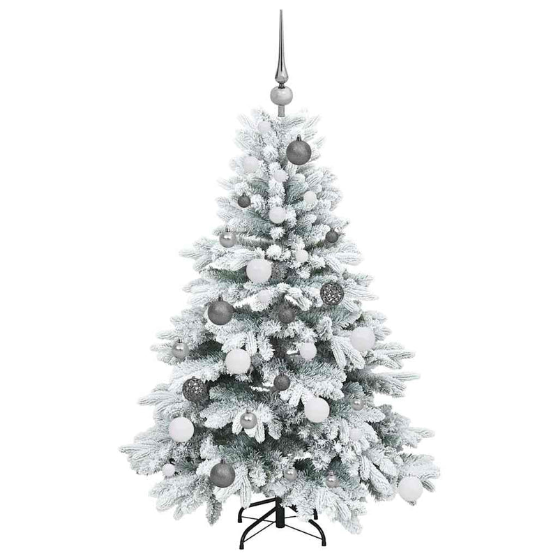 vidaXL Mű karácsonyfa 150 LED-del állvánnyal Zöld 120 cm PE és PVC