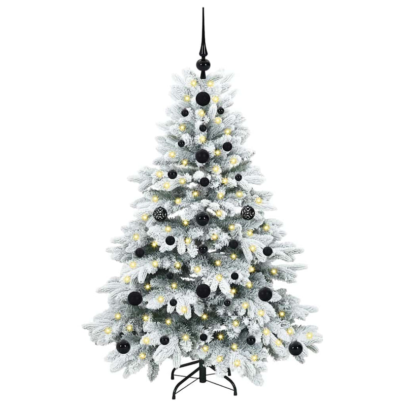 vidaXL Mű karácsonyfa 150 LED-del állvánnyal Zöld 120 cm PE és PVC