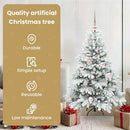 vidaXL Mű karácsonyfa 150 LED-del állvánnyal Fehér 120 cm PE és PVC