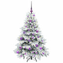 vidaXL Mű karácsonyfa 150 LED-del állvánnyal Fehér 120 cm PE és PVC