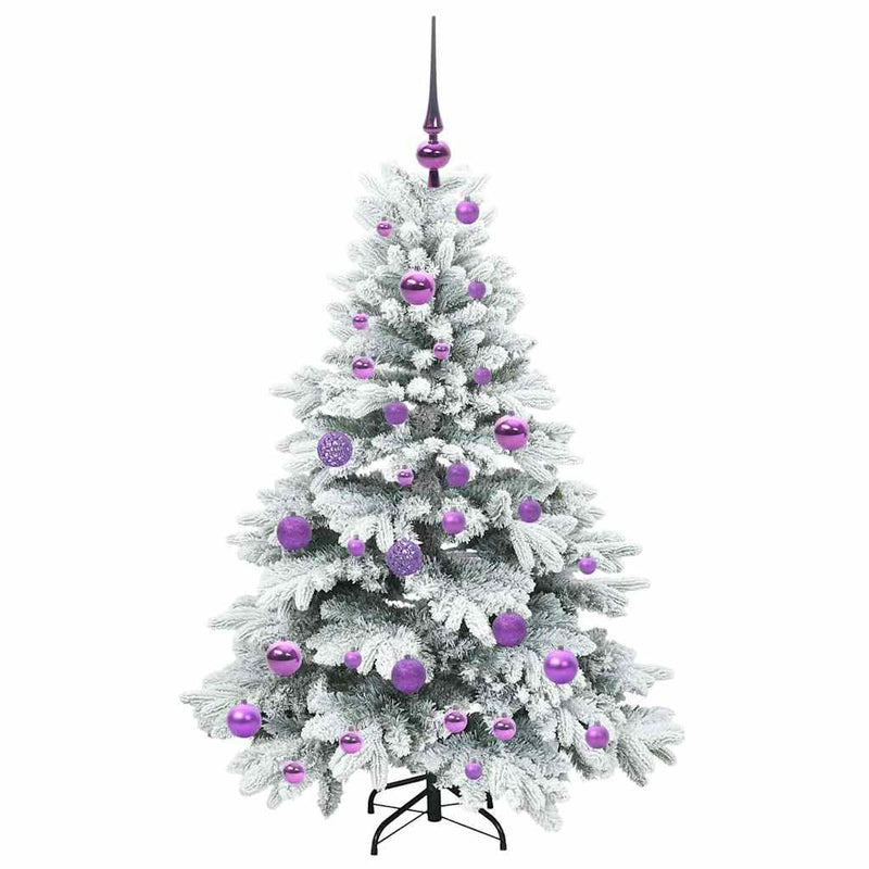 vidaXL Mű karácsonyfa 150 LED-del állvánnyal Zöld 120 cm PE és PVC