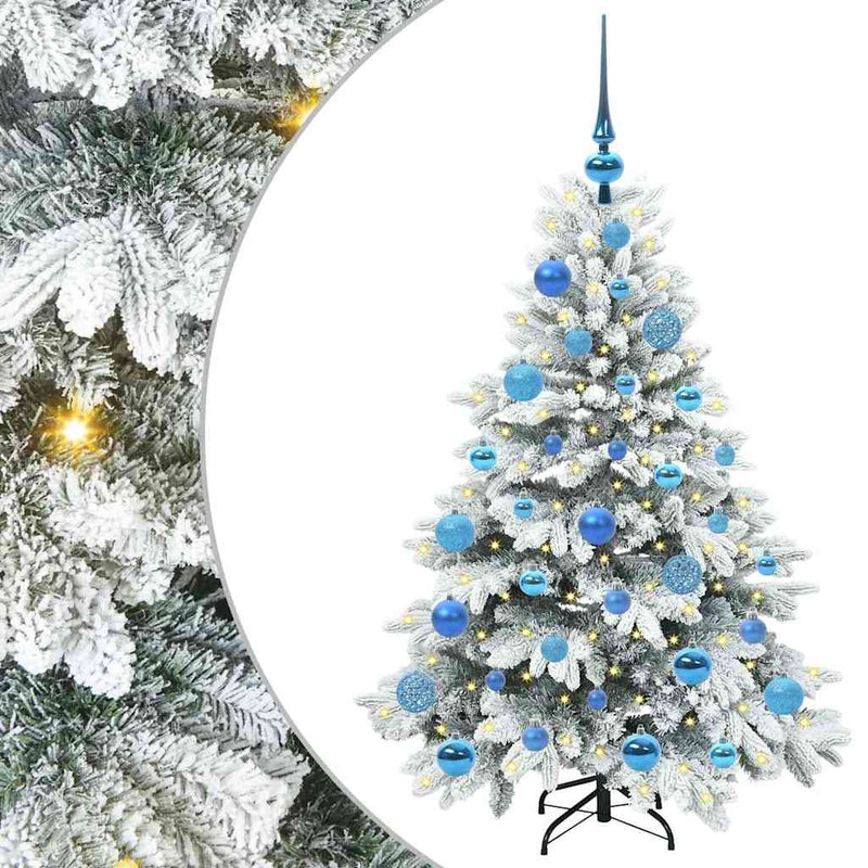 vidaXL Mű karácsonyfa 150 LED-del állvánnyal Zöld 120 cm PE és PVC