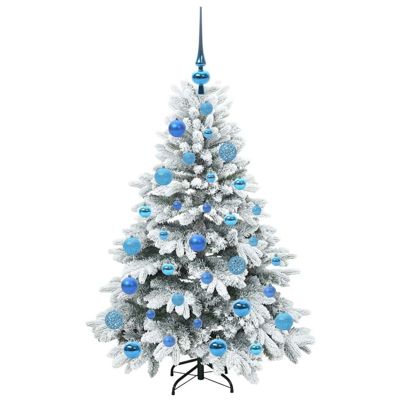 vidaXL Mű karácsonyfa 150 LED-del állvánnyal Zöld 120 cm PE és PVC