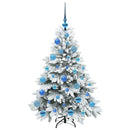 vidaXL Mű karácsonyfa 150 LED-del állvánnyal Fehér 120 cm PE és PVC