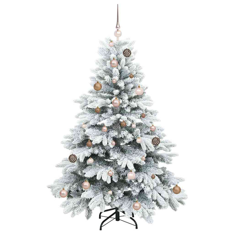 vidaXL Mű karácsonyfa 150 LED-del állvánnyal Zöld 150 cm PE és PVC