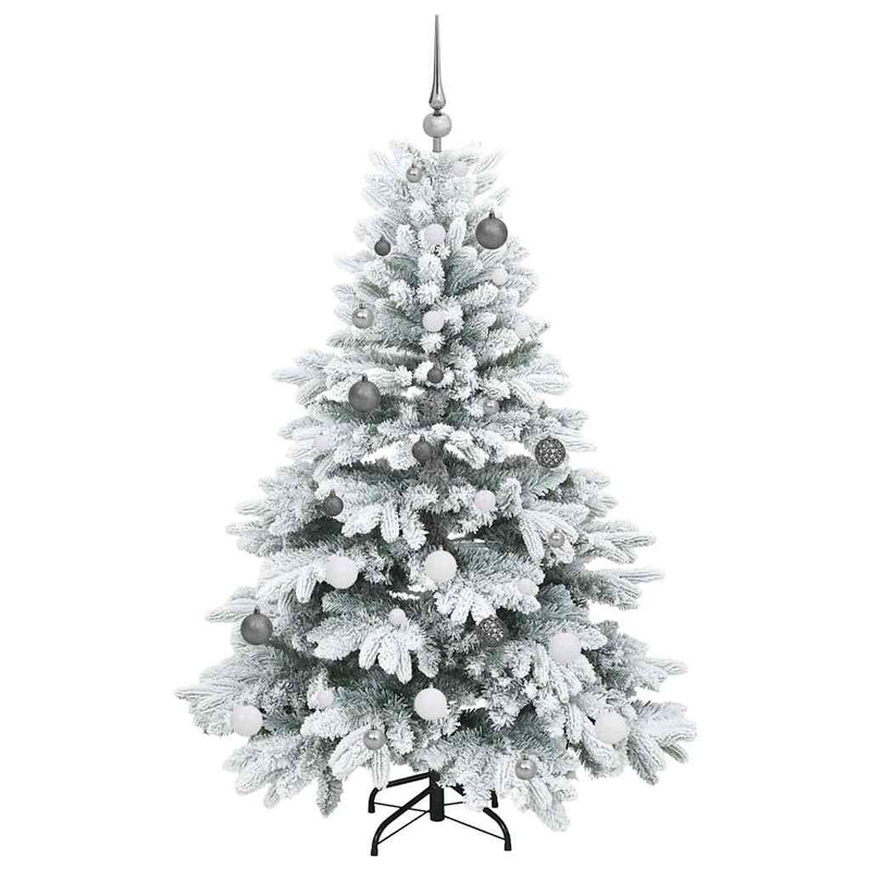 vidaXL Mű karácsonyfa 150 LED-del állvánnyal Zöld 150 cm PE és PVC