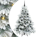 vidaXL Mű karácsonyfa 150 LED-del állvánnyal Fehér 150 cm PE és PVC