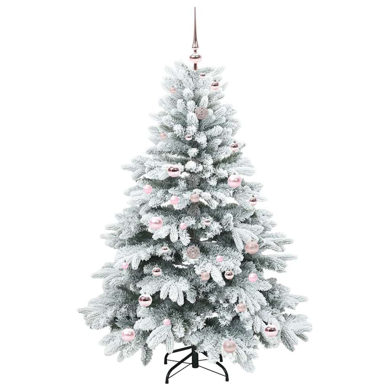 vidaXL Mű karácsonyfa 150 LED-del állvánnyal Zöld 150 cm PE és PVC