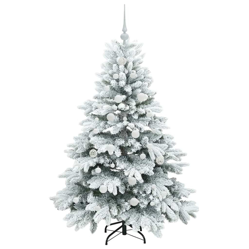 vidaXL Mű karácsonyfa 150 LED-del állvánnyal Zöld 150 cm PE és PVC