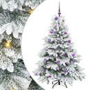 vidaXL Mű karácsonyfa 150 LED-del állvánnyal Fehér 150 cm PE és PVC