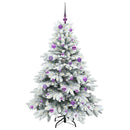 vidaXL Mű karácsonyfa 150 LED-del állvánnyal Fehér 150 cm PE és PVC
