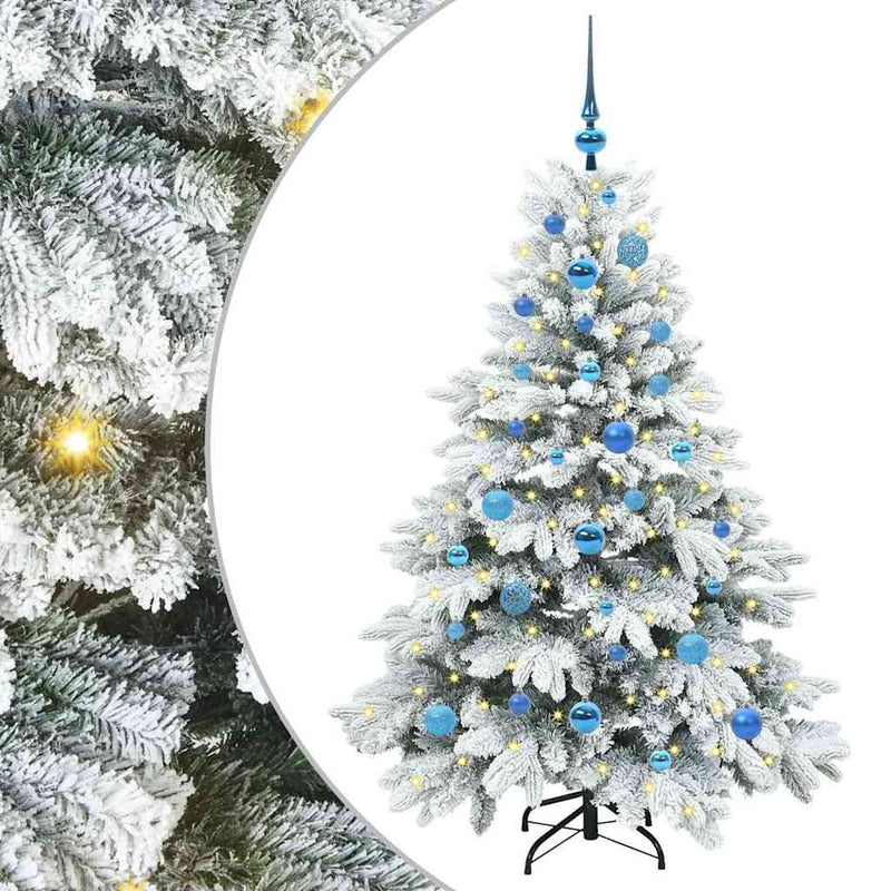 vidaXL Mű karácsonyfa 150 LED-del állvánnyal Zöld 150 cm PE és PVC
