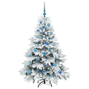 vidaXL Mű karácsonyfa 150 LED-del állvánnyal Fehér 150 cm PE és PVC