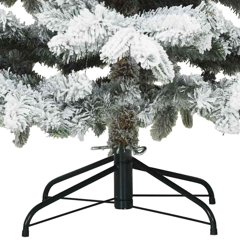 vidaXL Mű karácsonyfa 300 LED-del állvánnyal Zöld 180 cm PE és PVC