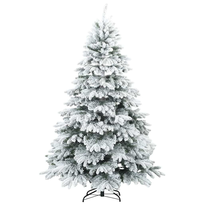 vidaXL Mű karácsonyfa 300 LED-del állvánnyal Zöld 180 cm PE és PVC