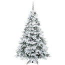 vidaXL Mű karácsonyfa 300 LED-del állvánnyal Fehér 180 cm PE és PVC