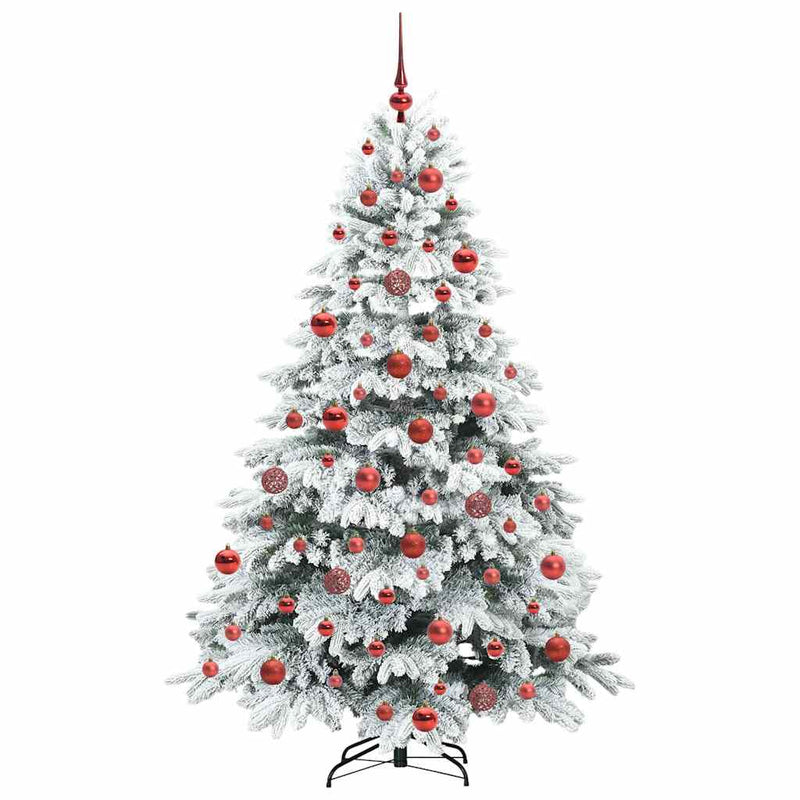 vidaXL Mű karácsonyfa 300 LED-del állvánnyal Zöld 180 cm PE és PVC