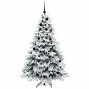vidaXL Mű karácsonyfa 300 LED-del állvánnyal Fehér 180 cm PE és PVC