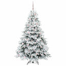 vidaXL Mű karácsonyfa 300 LED-del állvánnyal Fehér 180 cm PE és PVC
