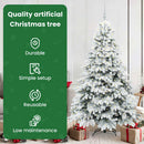 vidaXL Mű karácsonyfa 300 LED-del állvánnyal Fehér 180 cm PE és PVC