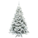 vidaXL Mű karácsonyfa 300 LED-del állvánnyal Fehér 180 cm PE és PVC