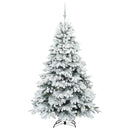 vidaXL Mű karácsonyfa 300 LED-del állvánnyal Fehér 180 cm PE és PVC
