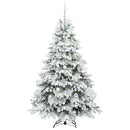 vidaXL Mű karácsonyfa 300 LED-del állvánnyal Fehér 180 cm PE és PVC