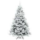 vidaXL Mű karácsonyfa 300 LED-del állvánnyal Fehér 180 cm PE és PVC