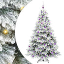 vidaXL Mű karácsonyfa 300 LED-del állvánnyal Fehér 180 cm PE és PVC