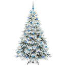 vidaXL Mű karácsonyfa 300 LED-del állvánnyal Fehér 180 cm PE és PVC