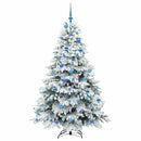 vidaXL Mű karácsonyfa 300 LED-del állvánnyal Fehér 180 cm PE és PVC