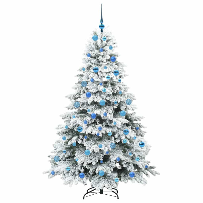 vidaXL Mű karácsonyfa 300 LED-del állvánnyal Zöld 180 cm PE és PVC