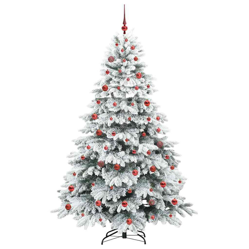 vidaXL Mű karácsonyfa 300 LED-del állvánnyal Zöld 210 cm PE és PVC