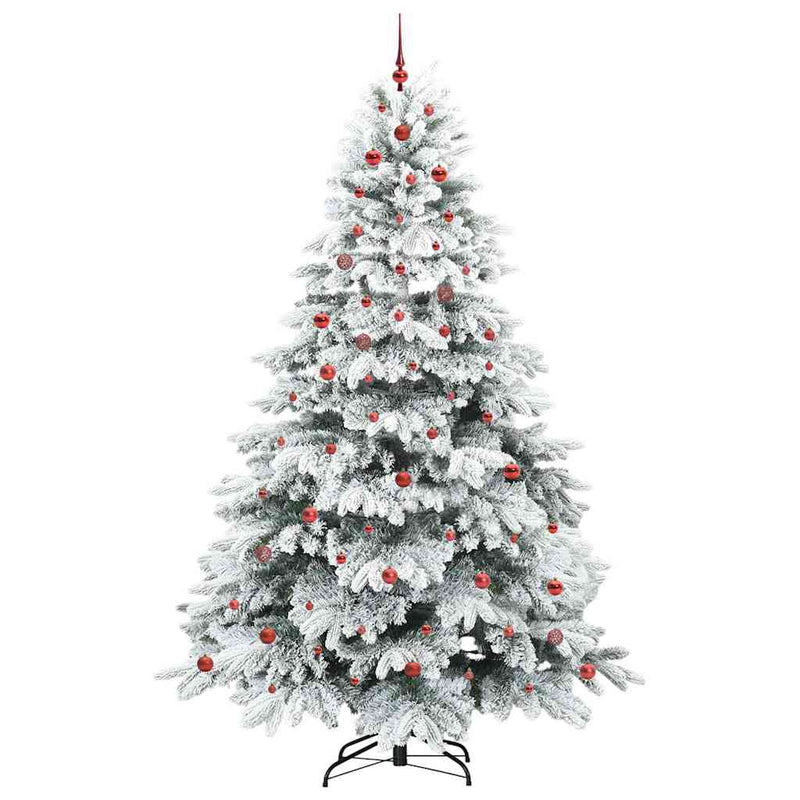 vidaXL Mű karácsonyfa 300 LED-del állvánnyal Zöld 240 cm PE és PVC
