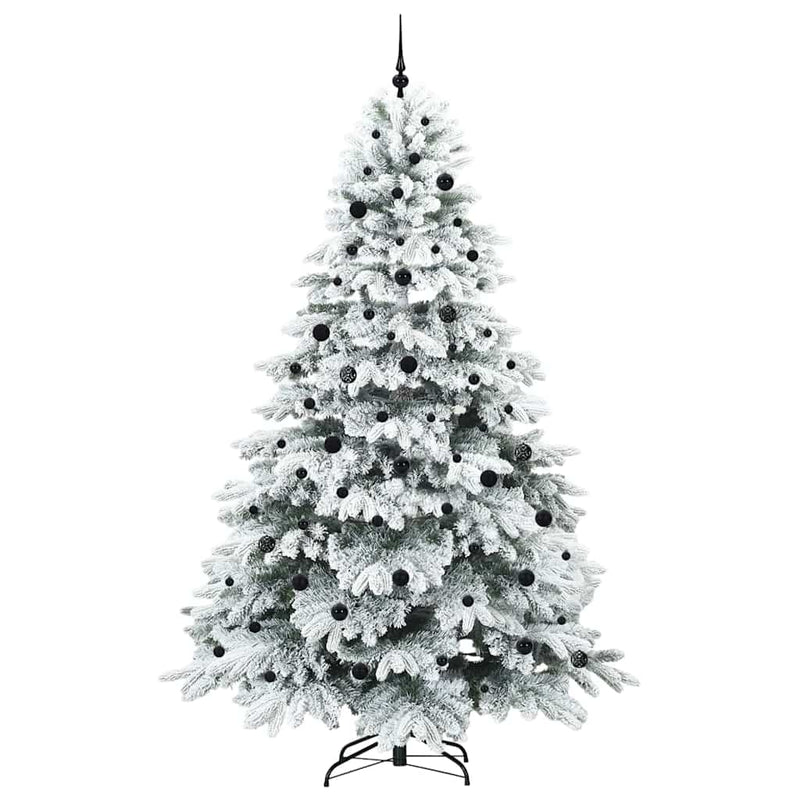 vidaXL Mű karácsonyfa 300 LED-del állvánnyal Zöld 240 cm PE és PVC
