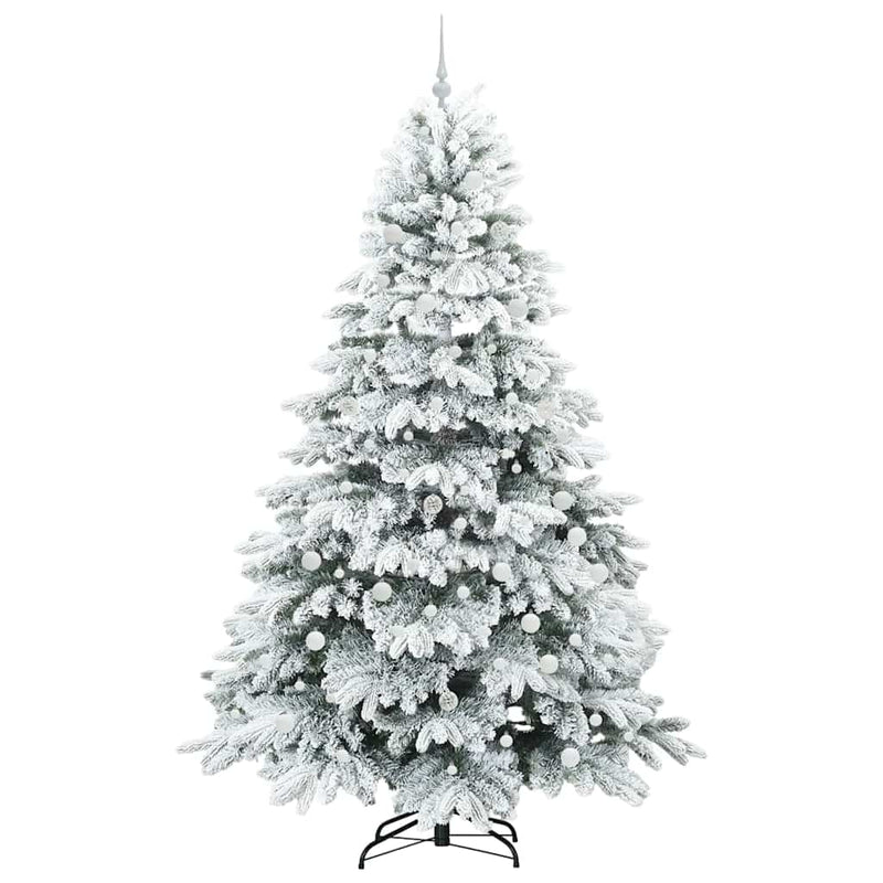 vidaXL Mű karácsonyfa 300 LED-del állvánnyal Zöld 240 cm PE és PVC