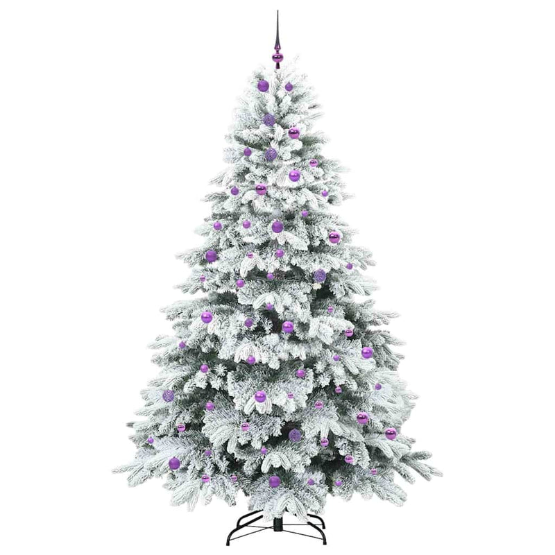 vidaXL Mű karácsonyfa 300 LED-del állvánnyal Zöld 240 cm PE és PVC