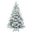 vidaXL Mű karácsonyfa 300 LED-del állvánnyal Zöld 240 cm PE és PVC