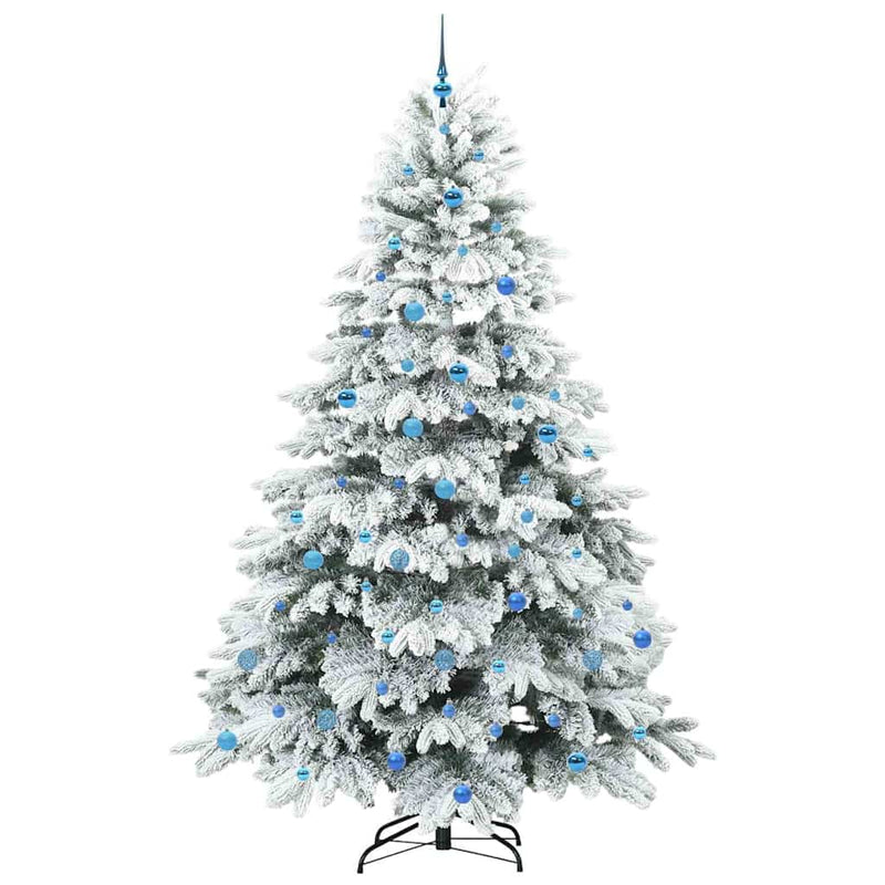 vidaXL Mű karácsonyfa 300 LED-del állvánnyal Zöld 240 cm PE és PVC