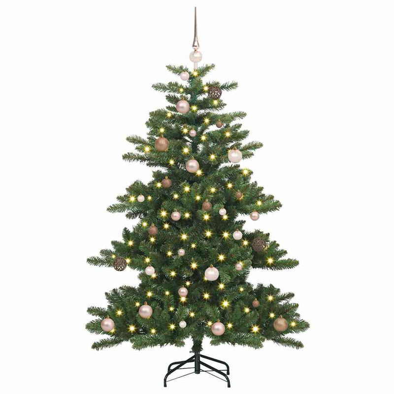 vidaXL Műanyag Hajtogatós Karácsonyfa 150 LED-del 150 cm PVC