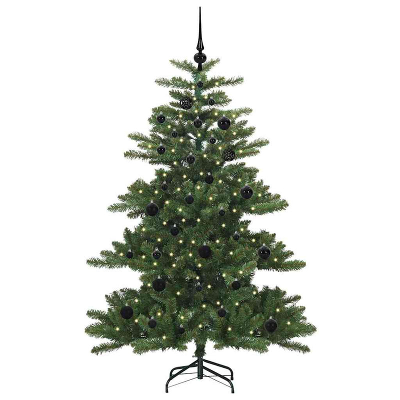 vidaXL Műanyag Hajtogatós Karácsonyfa 150 LED-del 150 cm PVC